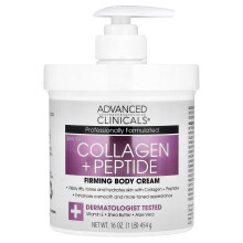 Advanced Clinicals, Cremă de Corp Firmantă cu Colagen și Peptide, 16 oz (454 g)