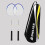 2-pack lätta badmintonracketar – slitstark legering 3