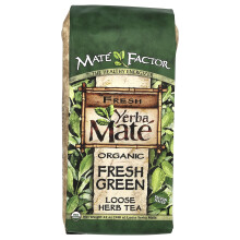 Mate Factor, Orgaaninen Yerba Mate, Vapaana Lehtihirvi, Uusi Vihreä, 12 oz (340 g)