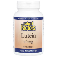 Natural Factors, Luteïne, 40 mg, 60 Zachte Gelatinecapsules