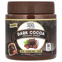 ChocZero, Dark Cocoa Hazelnut Spread, 12 oz (340 g)