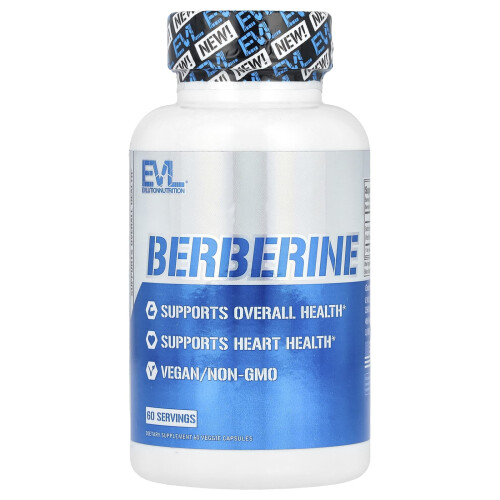 EVLution Nutrition, Berberine, 60 Veggiecapsules, (500 mg per Capsule)