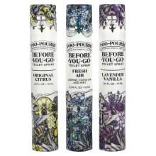 Poo-Pourri, Op-de-Loop, Voor-Bij-De-LoopÆ Toilet Sprays, Waarde Set, 3 Sprays, 0.34 fl oz (10 ml) Elke