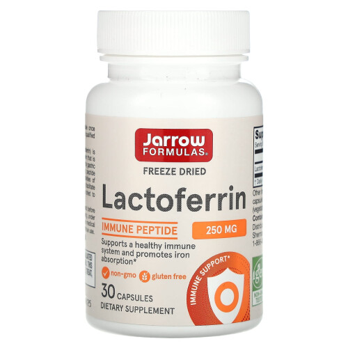 Jarrow Formulas, Lactoferrina, Secada Congelada, 250 mg, 30 Cápsulas