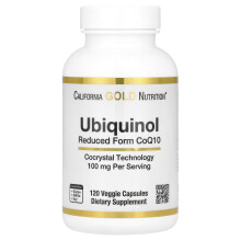 California Gold Nutrition, Ubiquinol Formă Redusă CoQ10, 100 mg, 120 Capsule de Legume