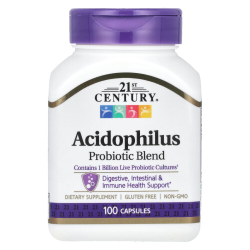 21st Century, Acidophilus Probiotik Blending, 100 Capsuler