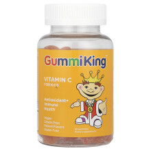 GummiKing, Vitamin C pre Dete, Oranžová, 60 Gumových Formulí