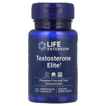 Testosterona Elite de Life Extension, 30 Cápsulas Vegetarianas