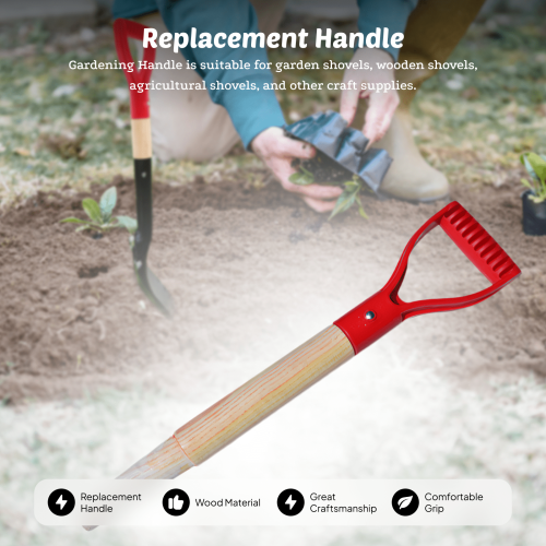 Replacement Handle Long Handle Gardening Shovel Handle Wooden Handle Garden Tool 46cm 2