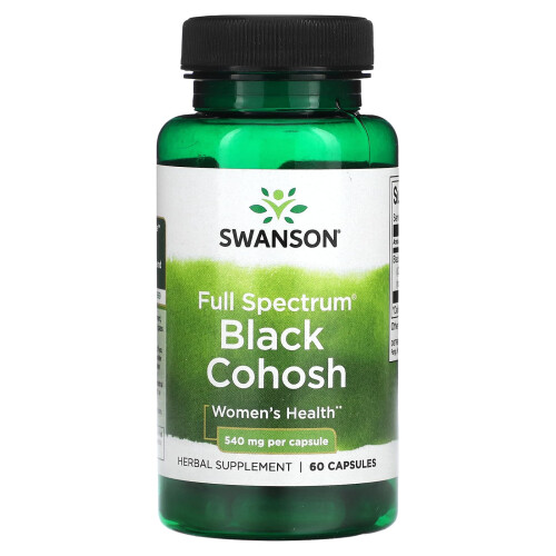 Swanson, Πλήρης Αスペκτρης Μαύρης Κωχόσ, 540 mg, 60 Capsules