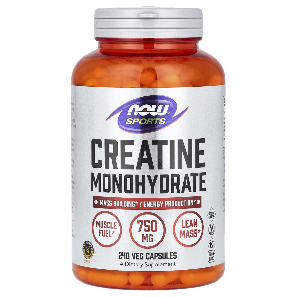 Now Foods {Aisle K} | Creatine Monohydrate- 750Mg | 1 X 240 Vcaps