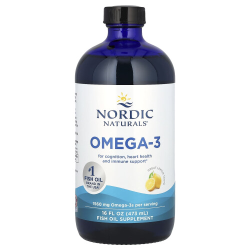 Nordic Naturals Omega-3, 1560mg Lemon - 473 ml.
