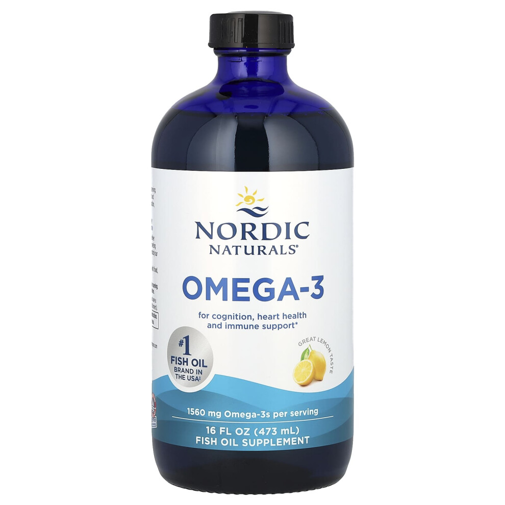 Nordic Naturals Omega-3, 1560Mg Lemon - 473 Ml.
