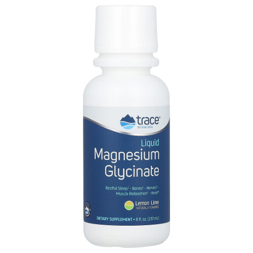 Trace Minerals Æ, Λίπος, Μαγνήσιο Γλυκινάτης, Lemon Line, 8 fl oz (237 ml)