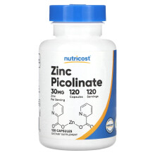 Nutricost, Železitá picolinát, 30 mg, 120 Kapslí