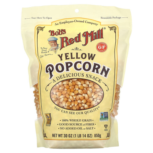 Bob's Red Mill, Popcorn Giallo, 1 lb 14 oz (850 g)