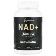 Micro Ingredients, NAD+, 240 vegetariánských kapslí
