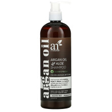 artnaturals, Ulei de Argan și Aloe pentru Șampon, Pentru Păr Uscat, Damagat, Britic, 16 fl oz (473 ml)