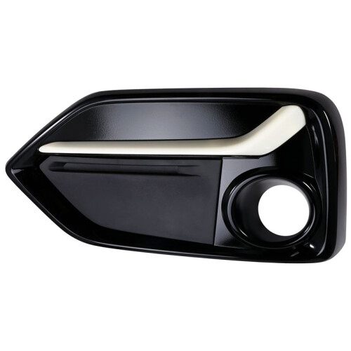 Left Front Bumper Fog Light Cover Trim Headlights Covers Frame Hole for   Type R 2017-2021