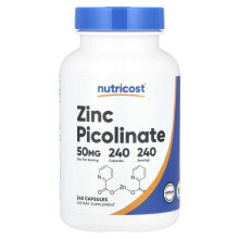 Nutricost, Železná Pikolinát, 50 mg, 240 Kapiček