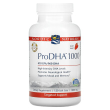 Nordic Naturals, ProDHA 1000, Jordgubbe, 1000 mg, 120 Soft Gel