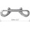 Nickel Plated Double Ended Bolt Snap Hook Set, Pack of 4 2