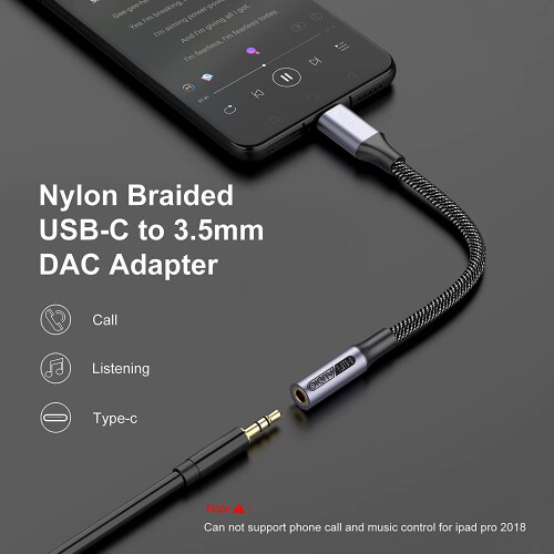 USB-C-auf-3,5-mm-Kopfhöreranschluss-Adapter mit DAC-Decoder-Chip 1