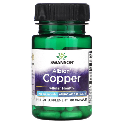 Swanson, Rame, 2 mg, 60 Capsule