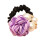 Elastici per capelli in gomma decorati con perle per ragazze, 7