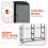 Fabric Drawer Cabinet Gray 8-Drawer Storage 2