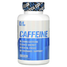 EVLution Nutrition, Koffie, 200 mg, 100 Tablets