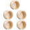 5Pièces Roue De Course En Bois Kaki Pour Hamster Écureuil 8