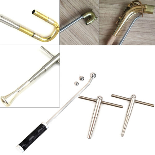 Herramienta de ajuste de metal para mango de trompeta con 2 bolas 1