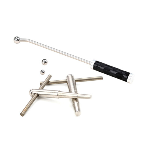 Herramienta de ajuste de metal para mango de trompeta con 2 bolas 2
