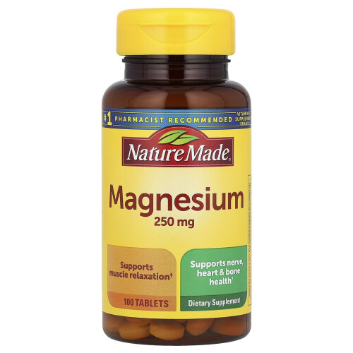 Nature Made Φύση Κρατούμενη, Μαγνησίου, 250 mg, 100 Φύλλα