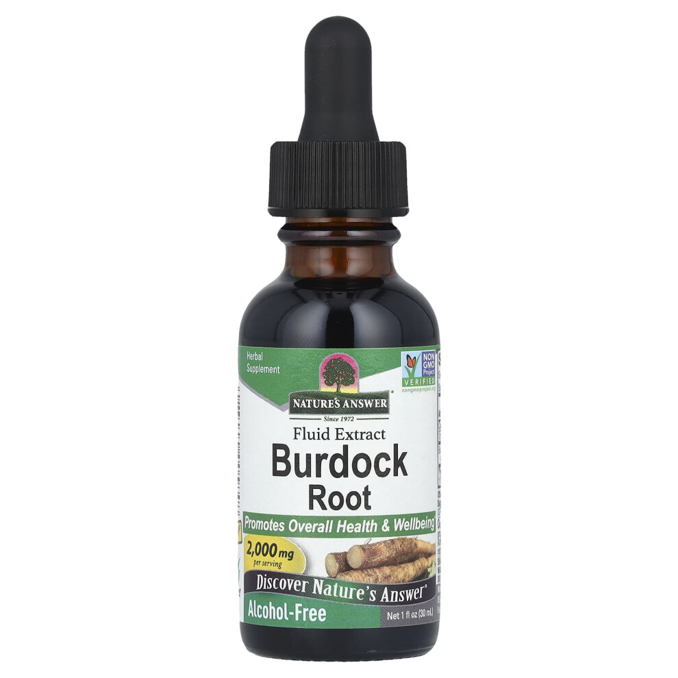 Nature's Answer NatureâS Answer Burdock Root Alcohol-Free Liquid Extract - 30Ml