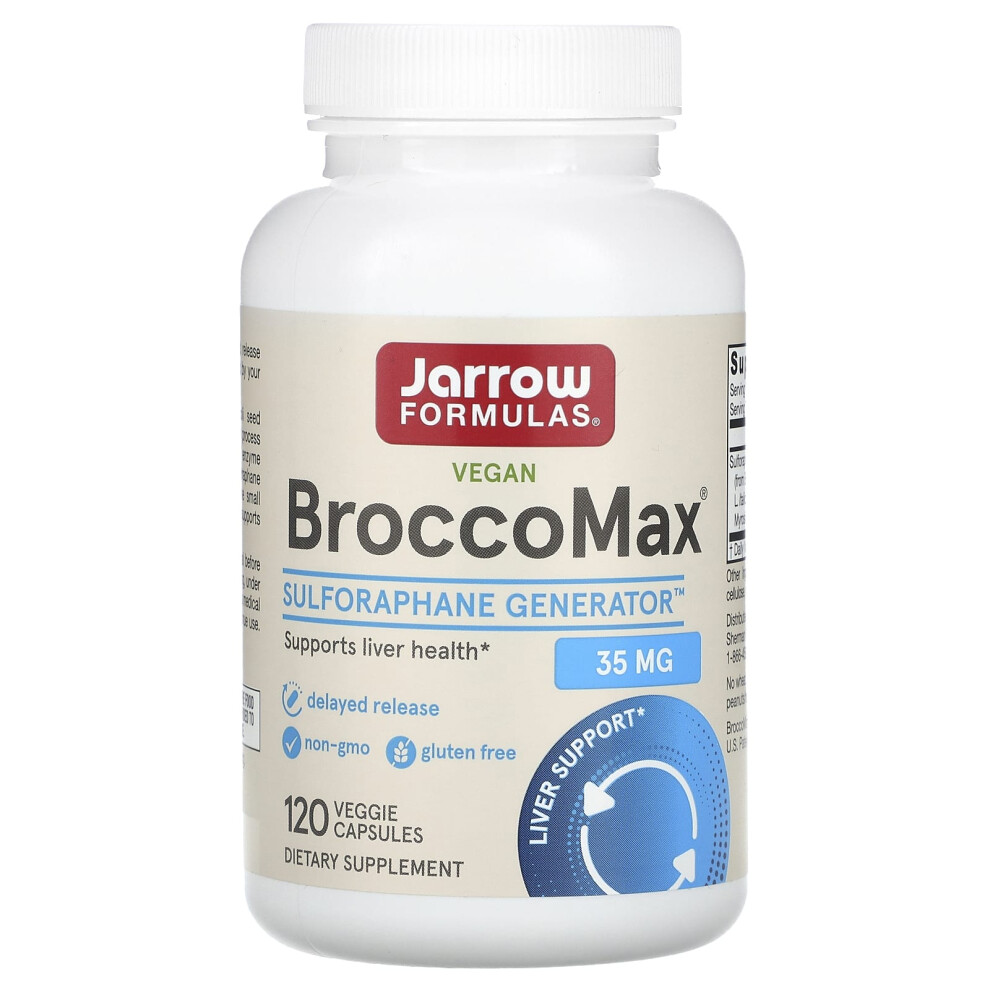 Jarrow Formulas (120 Veggie Capsules) Broccomax 35 Mg Â 60-120 Delayed Release Veggie Capsules