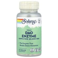 Solaray, Vegan DAO Enzyme, 4.2 mg, 30 VegCaps