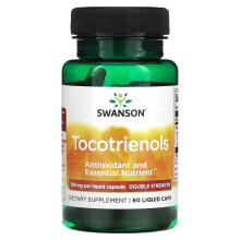 Swanson, Tocotrienolen, Dubbele sterkte, 100 mg, 60 Vloeibare capsules