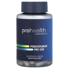 ProHealth Longevity, Pterostilbene Pro 250, 250 mg, 60 kapselia