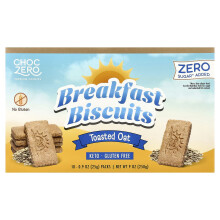 ChocZero, Premium Cookies, Ranné pekáče, Toasted Oat, 10 balení (0,9 oz (25 g) Každé