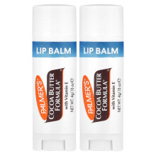 Palmer's, Fórmula de Manteiga de Cacau com Vitamina E, Bálsamo para Labios para Amolecer e Suavizar, 2 Embalagens, 0.15 oz (4 g) Cada