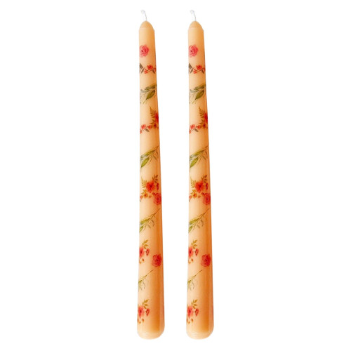 Rosentryck Koniska ljusset Romantisk heminredning 2-pack 1