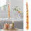 Rosentryck Koniska ljusset Romantisk heminredning 2-pack 5