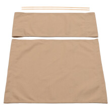 5Sets Khaki Canvas Ersatzbezug Für Outdoor Klappstuhl Mit Bambusrahmen