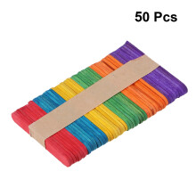 100Stk Kinder DIY Holzstäbchen Für Bastelprojekte Und Modellbau