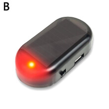 Clearance Now! Fake Anti-Theft Warning LED Flash Light Vehicle Car Solar Powered Security Alarm A8J2