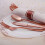 Ensemble de couverts jetables or rose avec serviettes (100 pièces) 2