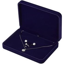 Large Velvet Jewelry Gift Box for Necklace Ring Earrings