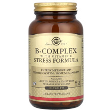 Solgar, Completo B con Formula di Stress Vitamina C, 250 Comprimati